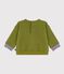 Felpa in cotone con motivo vintage Petit Bateau neonata verde