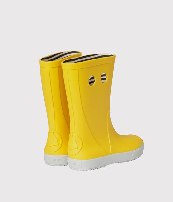 Stivali da pioggia per bambina-bambino giallo JAUNE