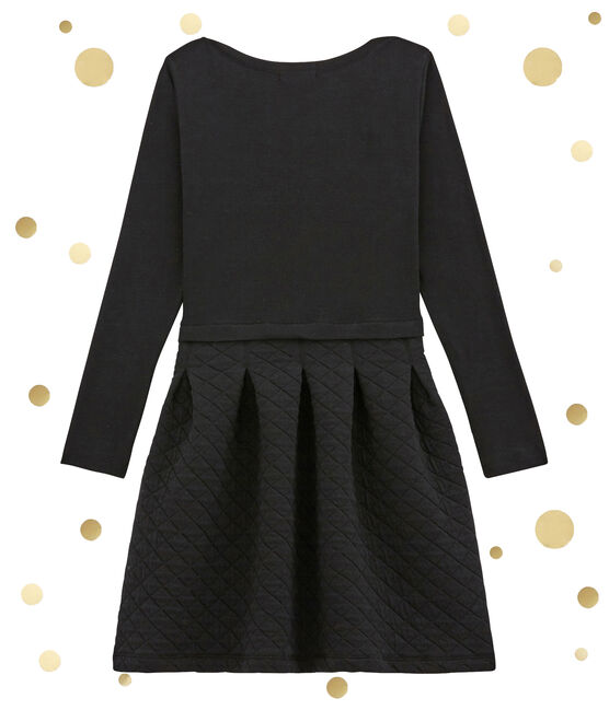 abito doppio tessuto donna nero NOIR