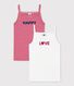 Set di 2 canottiere con spalline bambina