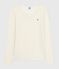 T-shirt a maniche lunghe in lana e cotone donna grigio ECRU