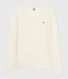 T-shirt a maniche lunghe in lana e cotone donna