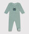 Pigiama in velluto neonato verde PAUL