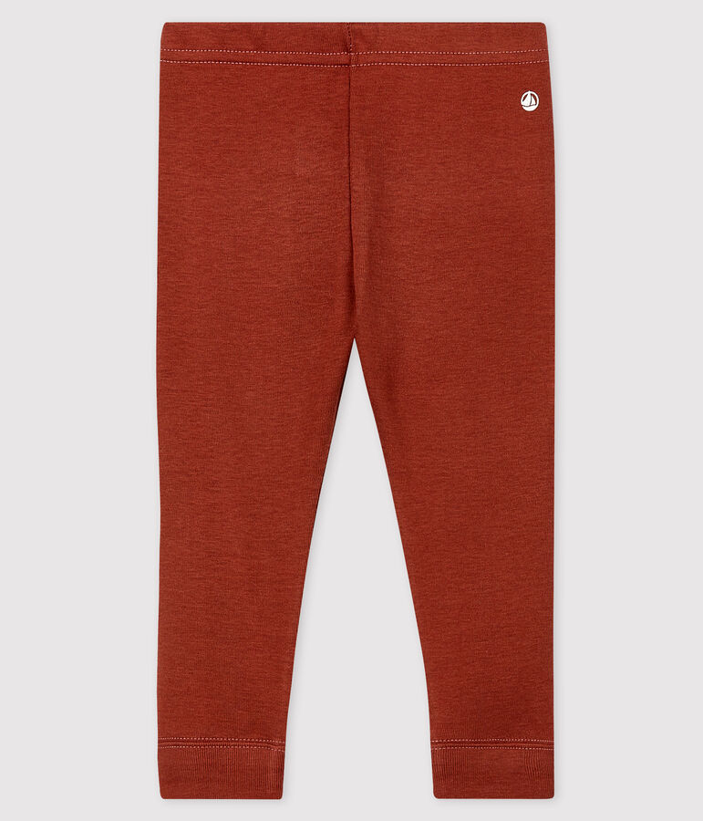 Leggins per beb&egrave; in cotone arancione MADRAS