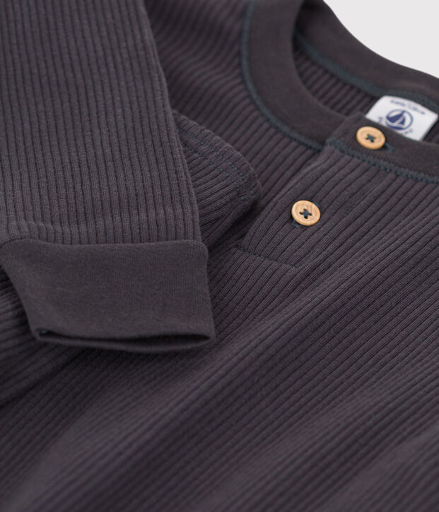 Pigiama di cotone per bimbo/bimba grigio