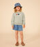 Maglia in tessuto felpato bambina verde HERBIER