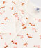 Pigiama snugfit uccellino in cotone bianco MARSHMALLOW/bianco MULTICO