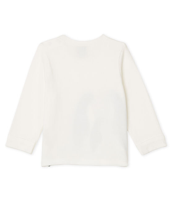 T-shirt a manica lunga bebè maschio bianco MARSHMALLOW