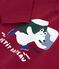 T-shirt a maniche lunghe in cotone con motivo gatto neonato AMARANTE