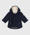 Parka tinta unita lunghezza midi neonato blu SMOKING