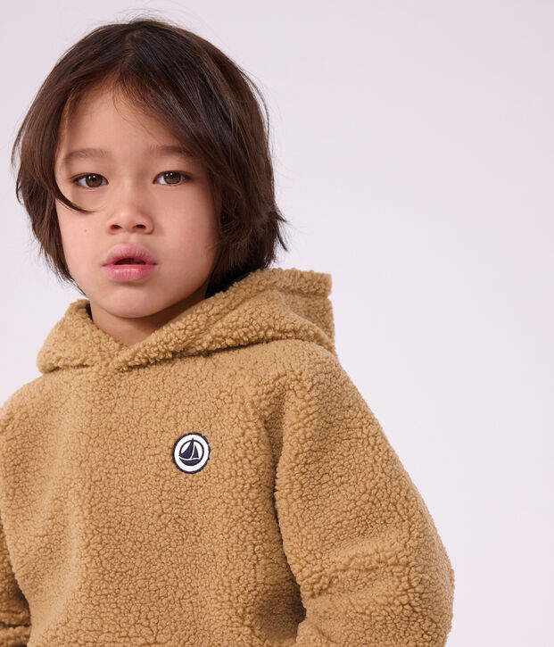 Felpa in sherpa bambino LATTE