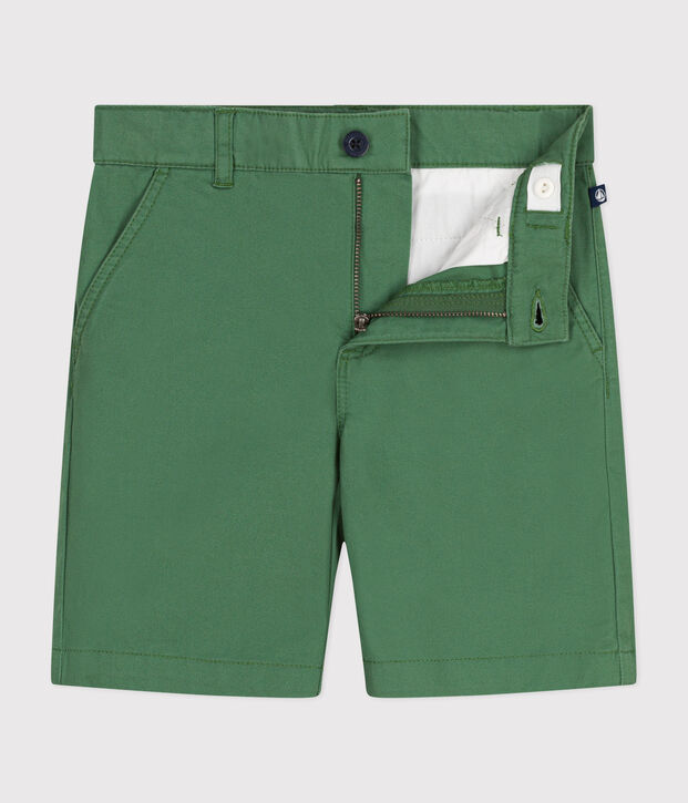 Shorts in serge bambino verde