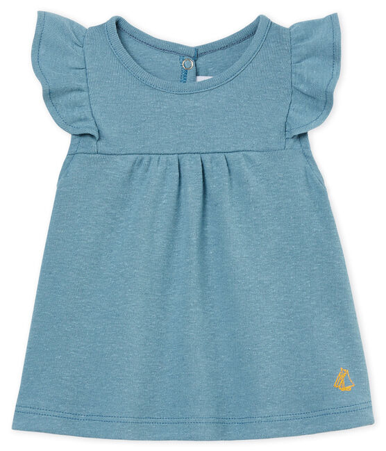 Blusa mc neonata in cotone/lino FONTAINE