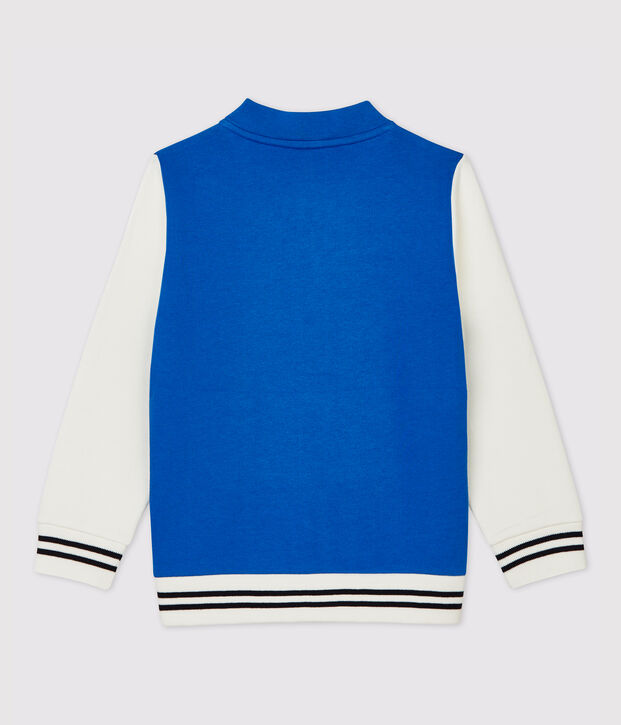 Teddy in molleton bambina/bambino blu/bianco