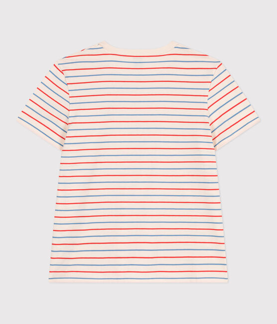 T-shirt donna Le Droit in cotone a righe bianco AVALANCHE/ MULTICO
