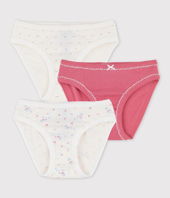 Confezione da 3 slip bambina in cotone variante 1