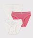 Confezione da 3 slip bambina in cotone
