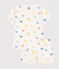 Pigiama corto in cotone con stampa bambino bianco MARSHMALLOW/bianco MULTICO