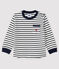 T-shirt bebè maschio bianco MARSHMALLOW/blu SMOKING