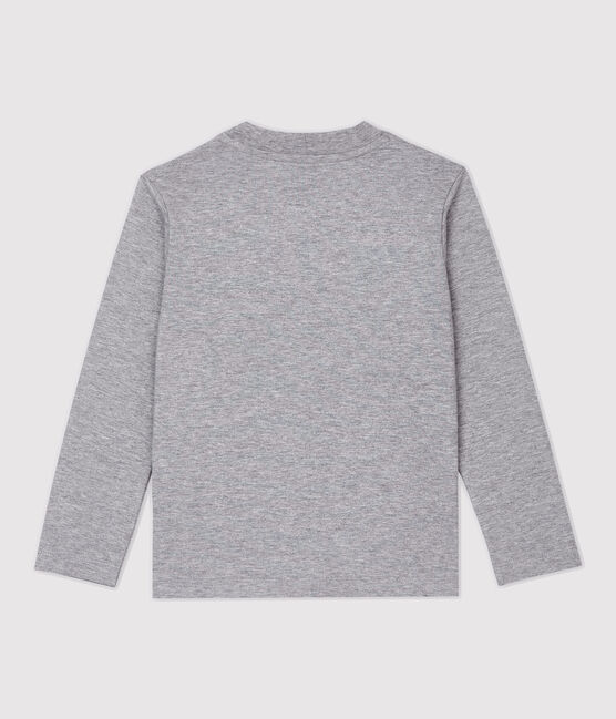 T-shirt bambino a maniche lunghe in cotone grigio SUBWAY CHINE