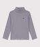 Dolcevita a righe in cotone bambino unisex blu/bianco