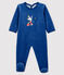 Tutina blu bebé in ciniglia blu MAJOR