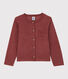 Cardigan in spugna bambina