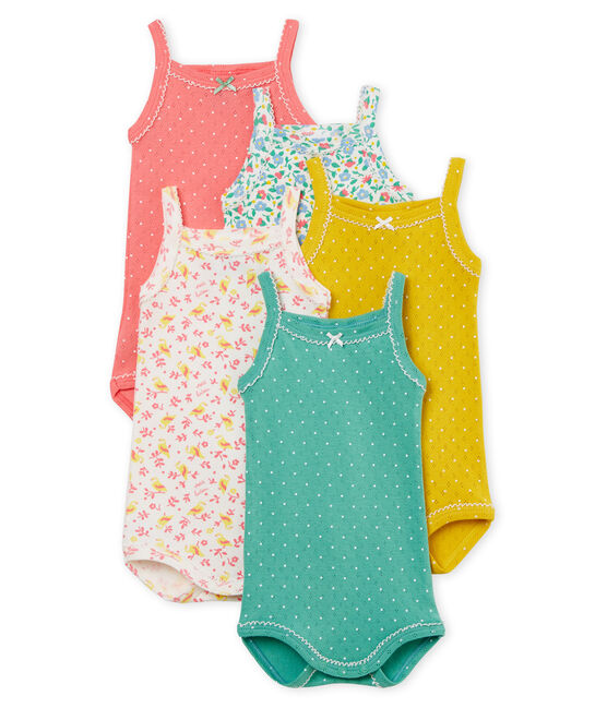 Confezione da 5 body con spalline bimba variante 1