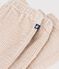 Pantaloni in velluto tinta unita neonato ecru