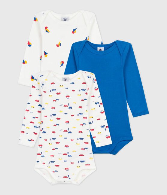 Set di body a maniche lunghe in cotone con stampa neonato variante 1