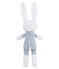 Coudou coniglietto sonaglio bebè unisex blu FONTAINE/bianco MARSHMALLOW