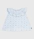 Blusa senza maniche in popeline di cotone con stampa a fiori neonato