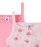 Lotto di 2 canotte per bambina bianco LOT