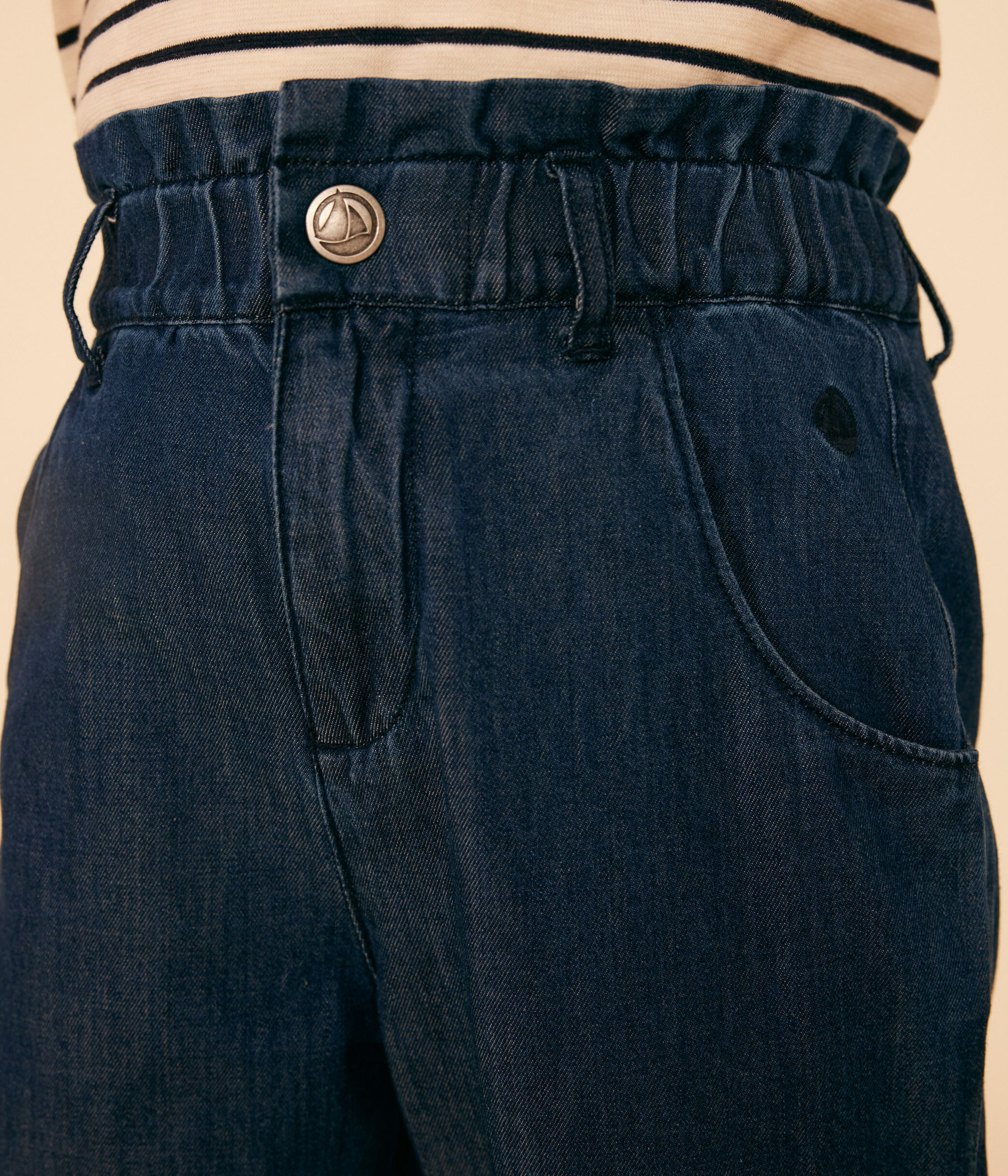 Pantaloncini Bambina Pantaloncini Denim Pepe Jeans Per Bambina | Modello Bermuda In Tencel 100% | Comodi E Alla Moda Shorts Estivi Comodi - Foto 2