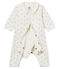 Bodyjama senza piedi bebè maschio a costina 1x1 fantasia bianco MARSHMALLOW/bianco MULTICO