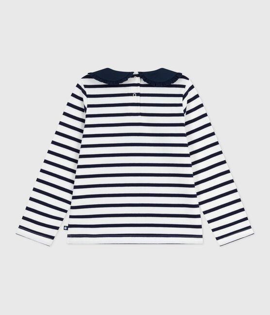 Marinière in cotone bambino bianco MARSHMALLOW/blu SMOKING