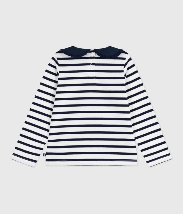 Marini&egrave;re in cotone bambino bianco/blu