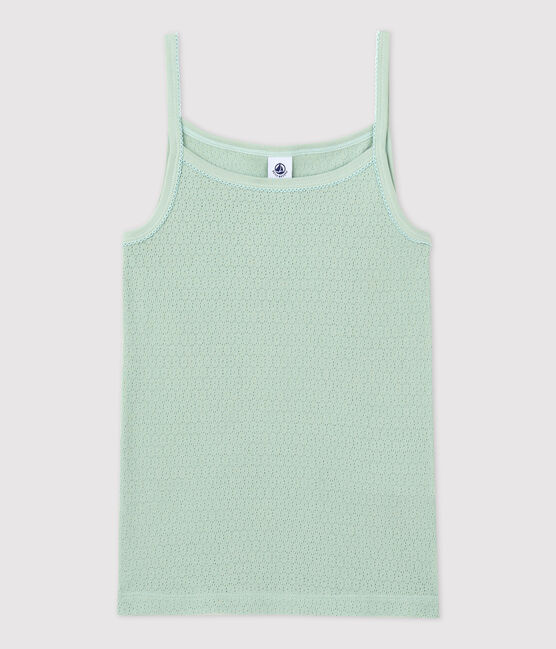 Canottiera con spalline L'ICONIQUE in cotone donna verde HERBIER