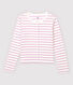 Cardigan in cotone/lino a righe Donna