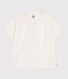 Blusa a maniche corte in cotone tinta unita bambina