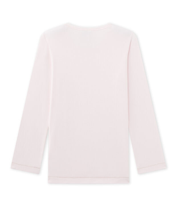 T-shirt bambina per pigiama rosa