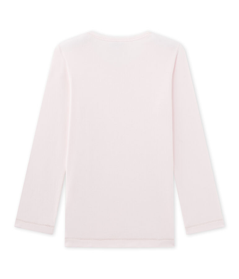T-shirt bambina per pigiama rosa