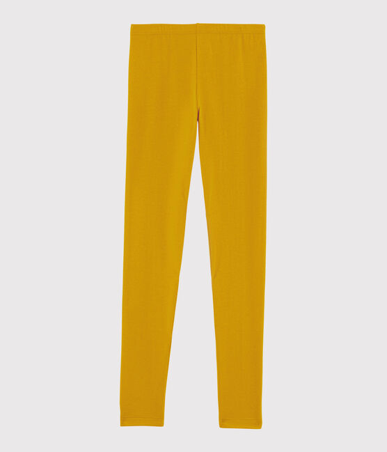 Leggings in jersey bambina giallo BOUDOR