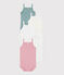 Set di 3 body con spalline in cotone a fiori neonato variante 1