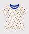 T-shirt a maniche corte in cotone con stampa bambino blu AVALANCHE/bianco PERSE