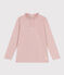 T-shirt maniche lunghe in cotone bambina rosa SALINE