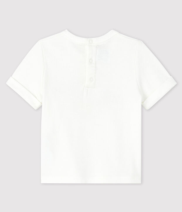 T-shirt beb&egrave; maschio bianco