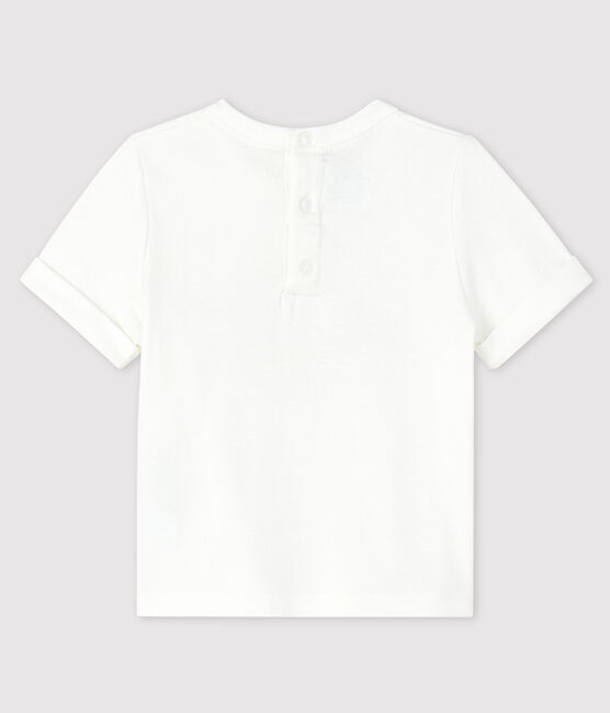 T-shirt bebè maschio bianco MARSHMALLOW