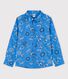 Camicia fantasia in popeline bambino