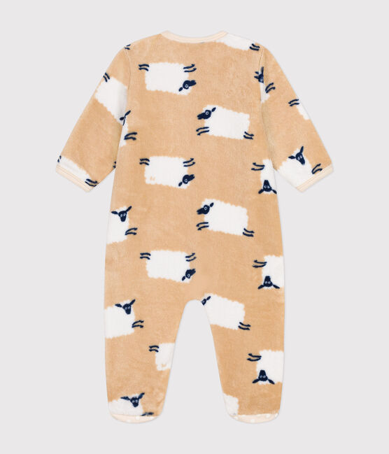 Tutina pigiama in pile neonato TRENCH/ MULTICO